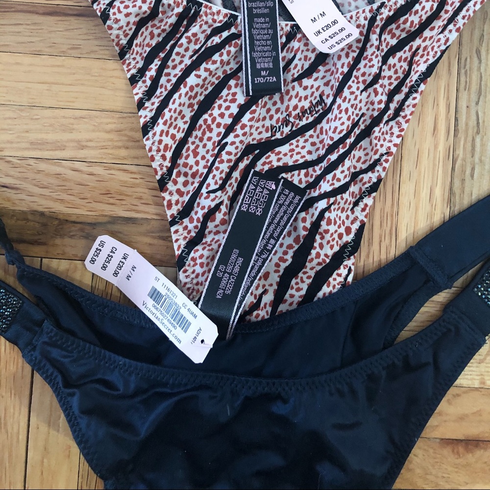 Brazilian Victoria’s Secret M panties Logo Straps